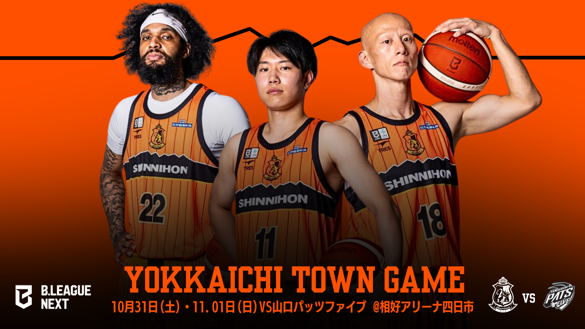 りそなグループ B.LEAGUE 2026-27 B.NEXT　10/31(土)&11/1(日)@四日市　試合概要